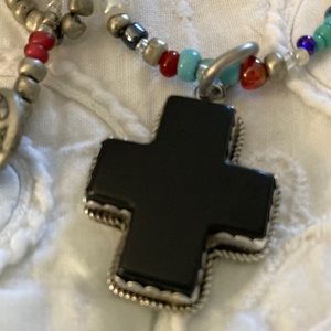 Joan slifka designers black onyx cross